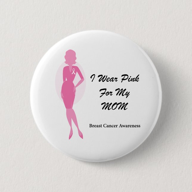 Breast Cancer Awareness Month Pinback Button (Front)