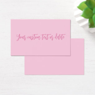 Breast cancer awareness month pink custom card