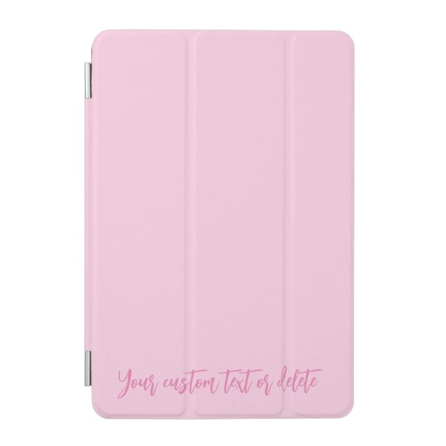 Breast cancer awareness month pink custom script iPad mini cover (Front)