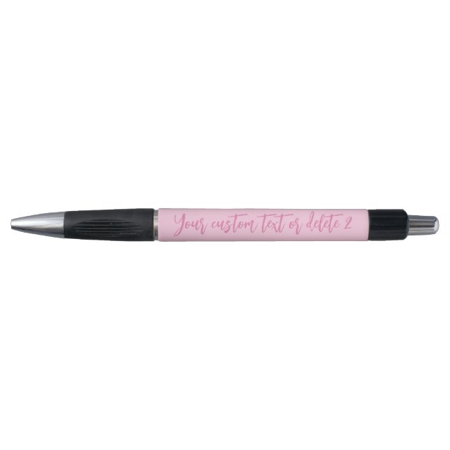 Breast cancer awareness month pink custom script pen (Front)