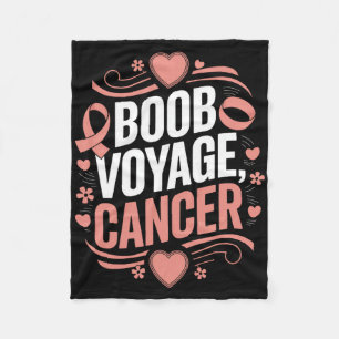 Breast Cancer Awareness Month Pink Ribbon Chemothe Fleece Blanket