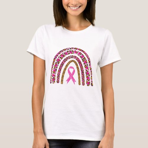 Breast cancer awareness month Rainbow T_Shirt
