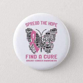 Breast Cancer Awareness Month Ribbon Gifts Button