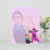 Breast Cancer Awareness Month, Rosie the Riveter (Standing Front)