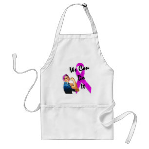 Breast Cancer Awareness Month, Rosie the Riveter Adult Apron