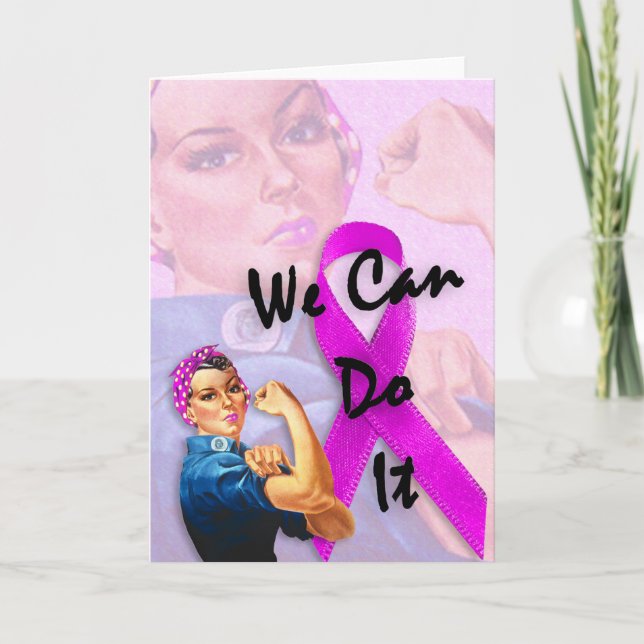 Breast Cancer Awareness Month, Rosie the Riveter Card (Front)
