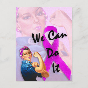 Breast Cancer Awareness Month, Rosie the Riveter Postcard