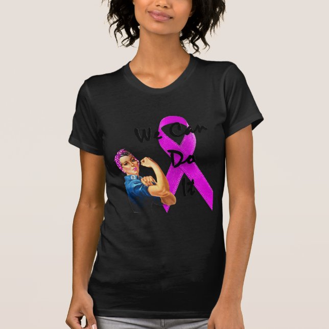 Breast Cancer Awareness Month, Rosie the Riveter T-Shirt (Front)