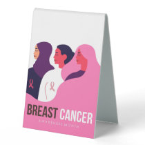 Breast Cancer Awareness Month Table Tent