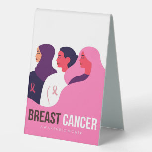 Breast Cancer Awareness Month Table Tent