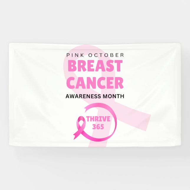 Breast Cancer Awareness Month Thrive 365 Banner (Horizontal)