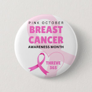 Breast Cancer Awareness Month Thrive 365 Button