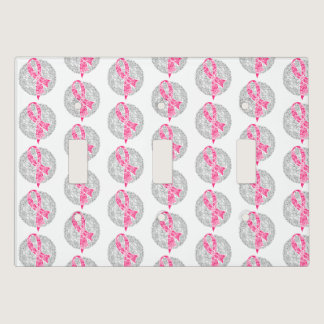Breast Cancer Awareness Month Women's Oncology  Light Switch Cover