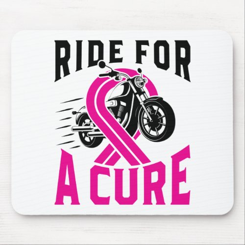 Breast Cancer Awareness Motorcycle Ride for a Cure Mouse Pad