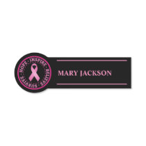 Breast cancer  awareness name tag