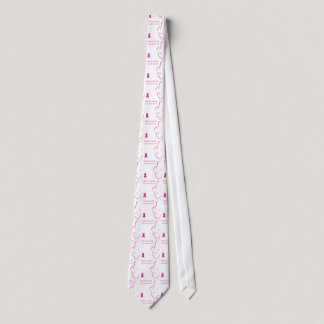 Breast cancer awareness neck tie