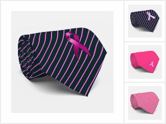 Breast Cancer Awareness Necktie