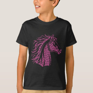 Breast Cancer Awareness nk Ribbon Survivor - Horse T-Shirt