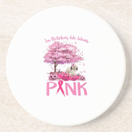 Breast Cancer Awareness October We Wear Pink With Coaster