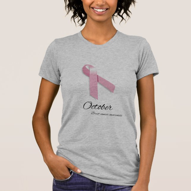 Breast Cancer Awareness-October women's t-shirt (Front)
