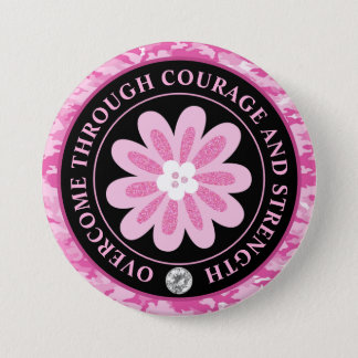 Breast Cancer Awareness Overcome Button