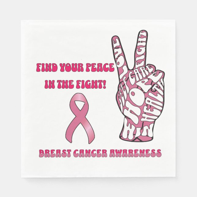 Breast Cancer Awareness Paper Napkin (Front)