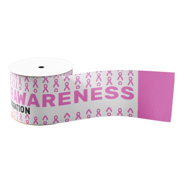 Breast Cancer Awareness Pattern Ribbon (Spool)