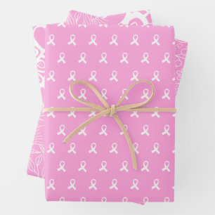 Breast Cancer Awareness Pattern Wrapping Paper Sheets