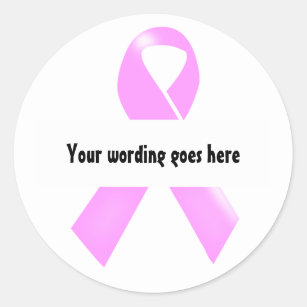 Breast cancer awareness   Personalize Classic Round Sticker