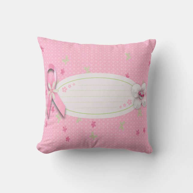 Breast cancer awareness pillow (Front)