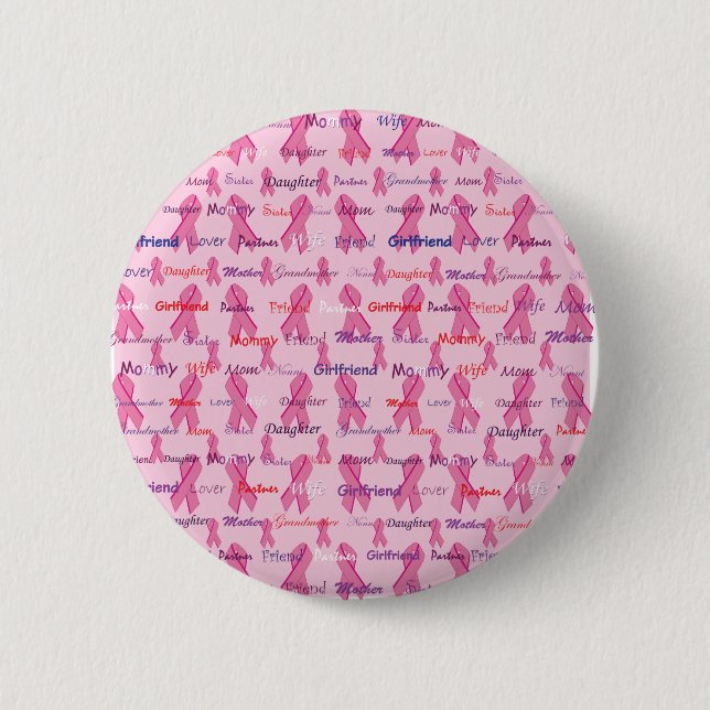 Breast Cancer Awareness Pinback Button (Front)