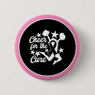 Breast Cancer Awareness Pink Cheer to the CURE Button