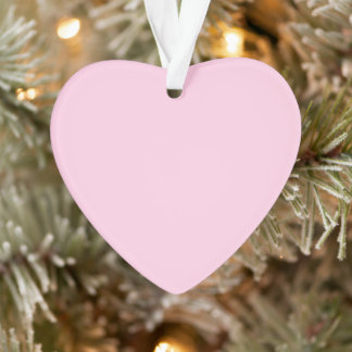 Breast cancer awareness pink cute heart Christmas Ornament