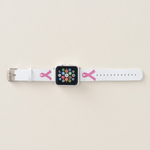 Breast Cancer Awareness Pink Ribbon Apple Watch Band