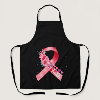 Breast Cancer Awareness Pink Ribbon Apron