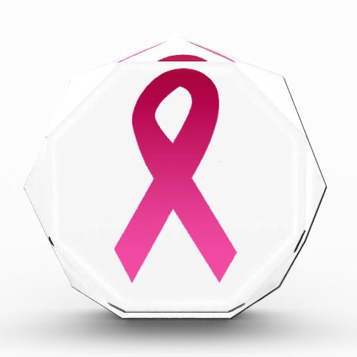 Breast cancer awareness pink ribbon award