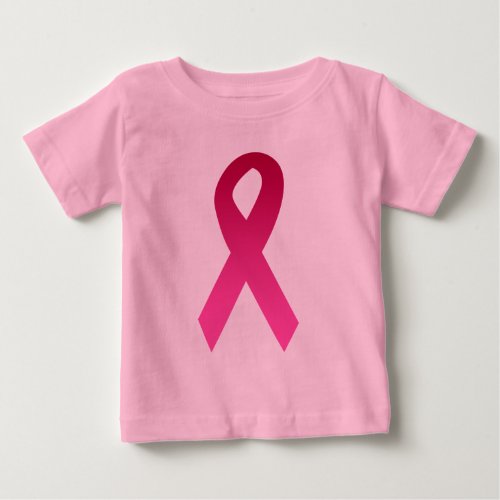 Breast cancer awareness pink ribbon baby T_Shirt
