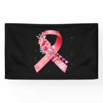 Breast Cancer Awareness Pink Ribbon Banner