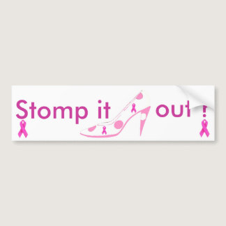 Breast Cancer Awareness Pink Ribbon Bumper Sticker