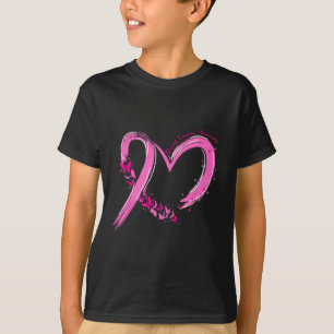 Breast Cancer Awareness Pink Ribbon Butterfly Supp T-Shirt