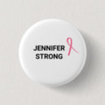 Breast Cancer Awareness Pink Ribbon Button<br><div class="desc">Spread your support for yourself or Breast Cancer Awareness with this button.</div>