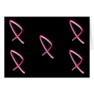 Breast Cancer Awareness Pink Ribbon Cards
