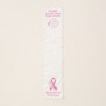 Breast Cancer Awareness Pink Ribbon Corporate Logo Scarf<br><div class="desc">Breast Cancer Awareness Pink Ribbon Corporate Logo Scarf specifically designed for you to add your company details or custom text (on both ends of the scarf). Add your corporate logo. Font type, font color and background color can all be changed in the editor. Created by Evco Studio www.zazzle.com/store/evcostudio #zazzlemade #zazzle...</div>