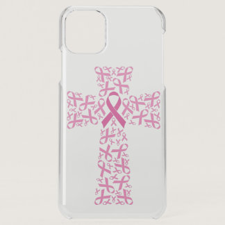 Breast Cancer Awareness Pink Ribbon Cross  iPhone 11 Pro Max Case