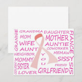BREAST CANCER AWARENESS PINK RIBBON DESIGN (Front/Back)