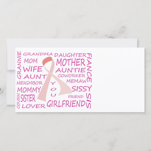 BREAST CANCER AWARENESS PINK RIBBON DESIGN (Front)