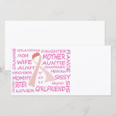 BREAST CANCER AWARENESS PINK RIBBON DESIGN (Front/Back)