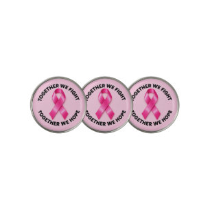 Breast Cancer Awareness Pink Ribbon Golf Ball Marker