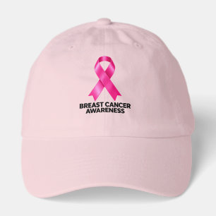 Breast Cancer Awareness Pink Ribbon Hat