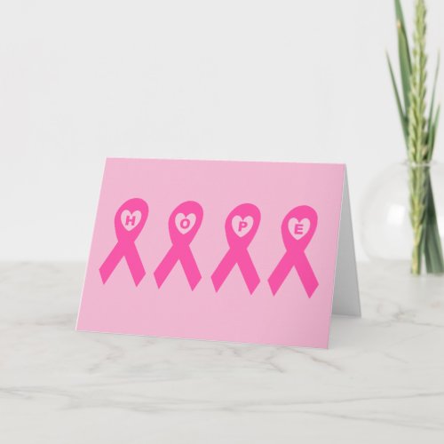Breast Cancer Awareness Pink Ribbon HOPE Invitation